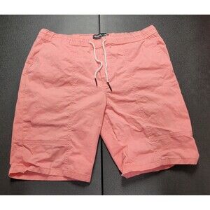 Men's Free Planet Drawstring Chino Shorts Pink Size Large